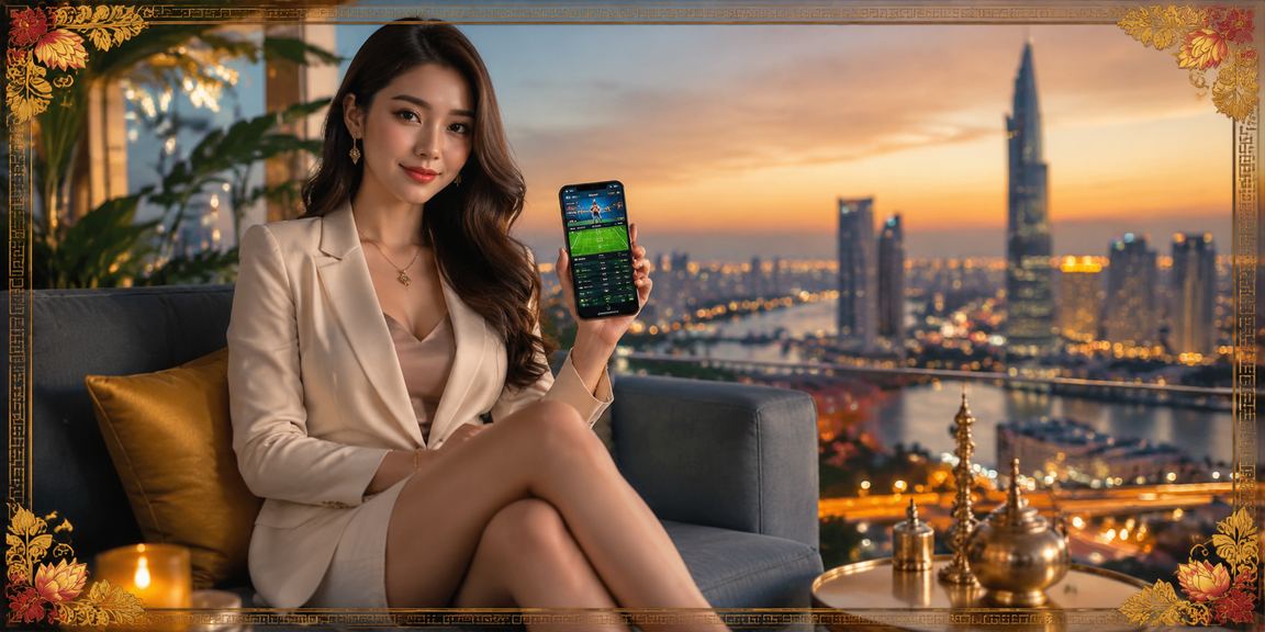 Người dùng TP.HCM đặt cược thể thao trên ứng dụng di động trong không gian đô thị hiện đại