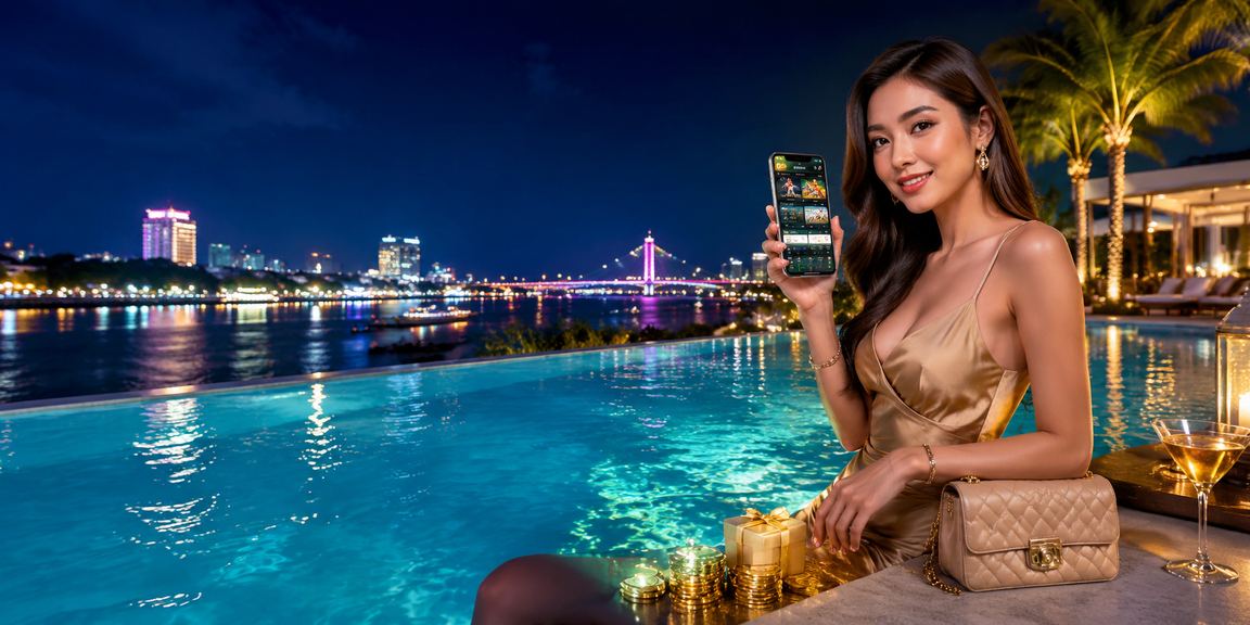 Người dùng vùng Mekong theo dõi kèo thể thao trực tuyến bên bờ sông